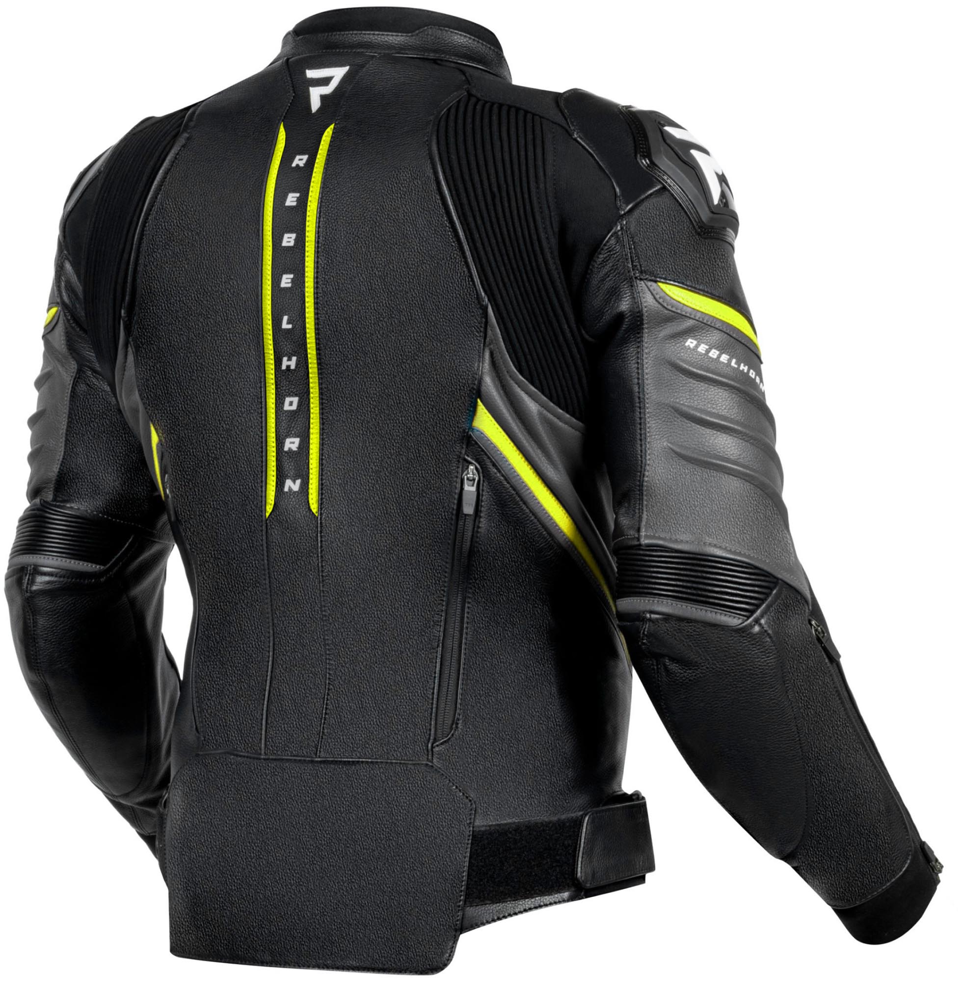 Side view of Rebelhorn Veloce Motorcycle Leather Jacket