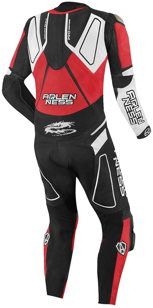 Arlen Ness Conquest One Piece Motorcycle Leather Suit black/red/white 50 Figure 2