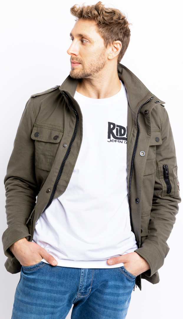 John Doe Explorer Motorrad Textiljacke oliv XL Abbildung 4
