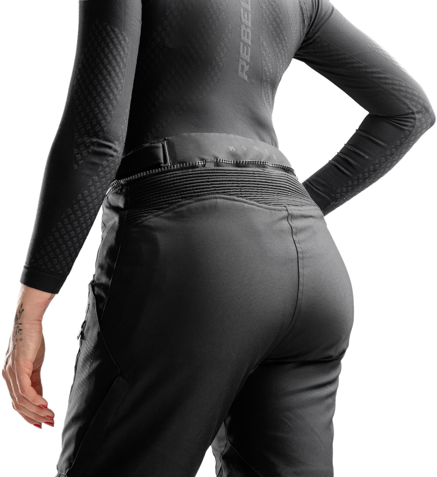 Rebelhorn Hiker 4 waterproof Ladies Motorcycle Textile Pants black 3XL Figure 6