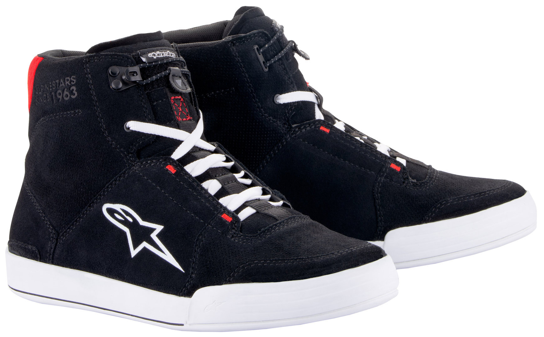 Alpinestars Chrome Motorcycle Shoes black/red/white 9 Figure 1