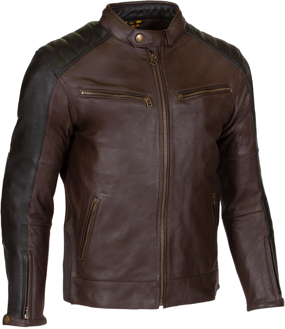 Side view of Merlin Chase II D3O Motorcycle Leather Jacket