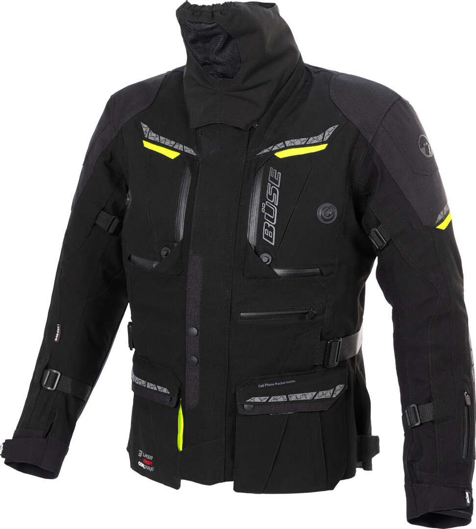 Side view of Büse Storm Waterproof Ladies Motorcycle Textile Jacket