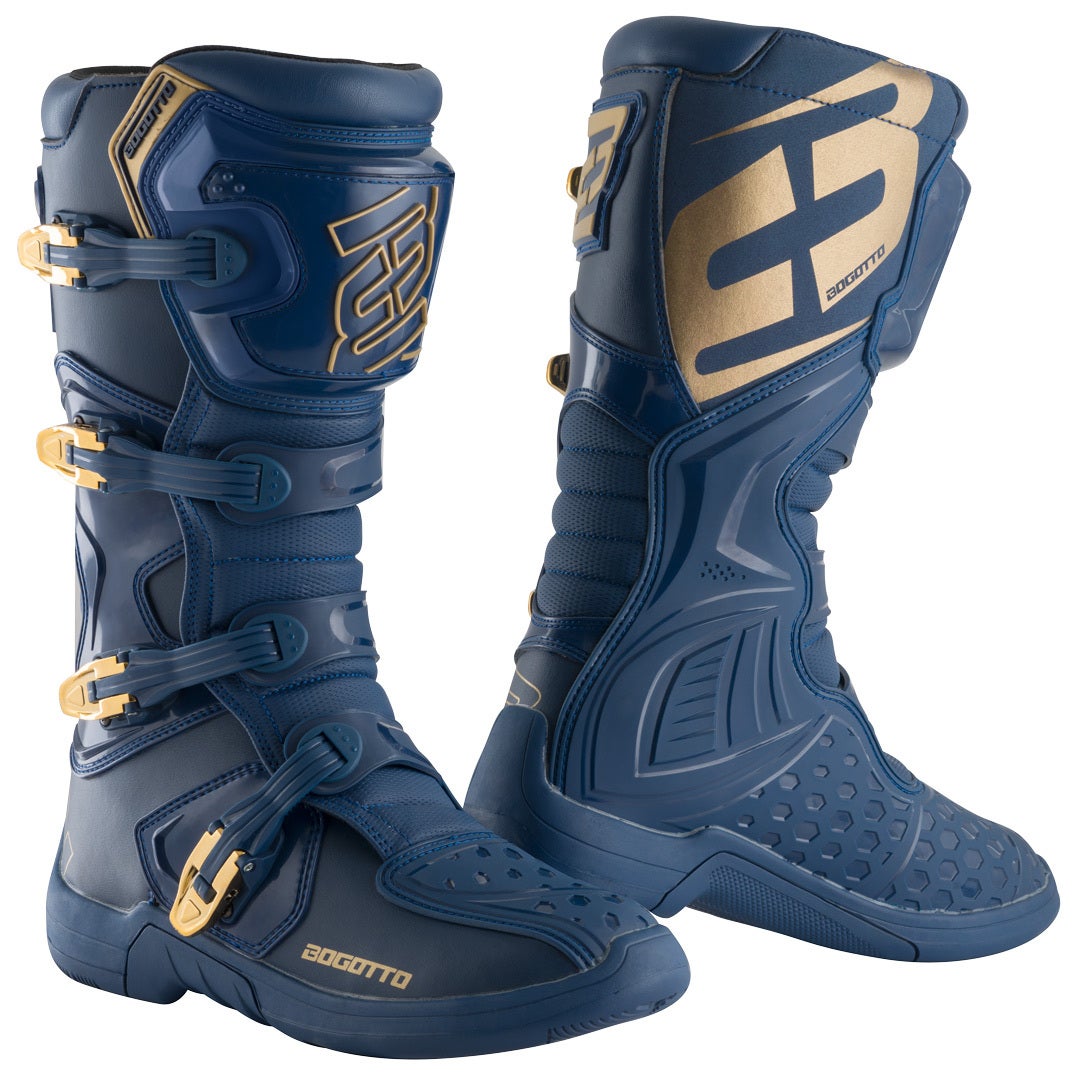 Bogotto MX-5 Bottes de motocross bleu/or 39 Figure 1