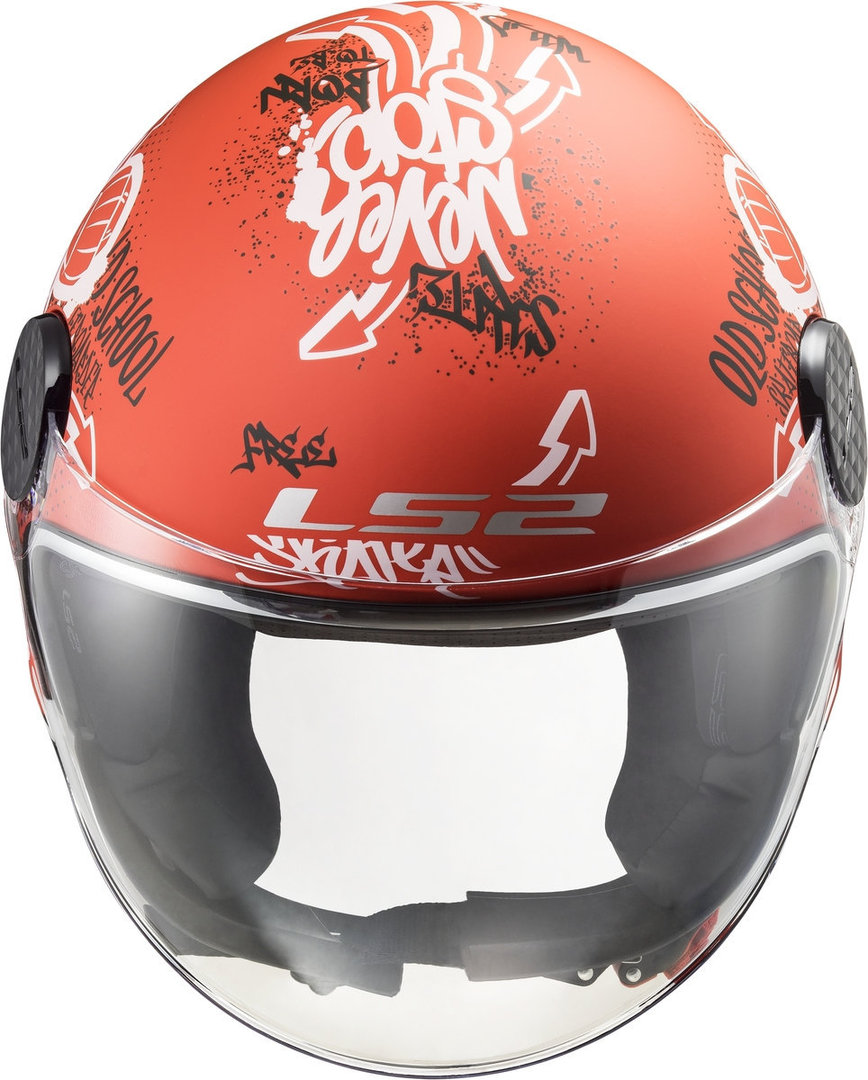 LS2 OF558 Sphere Lux Skater Jet Helmet red M Figure 4