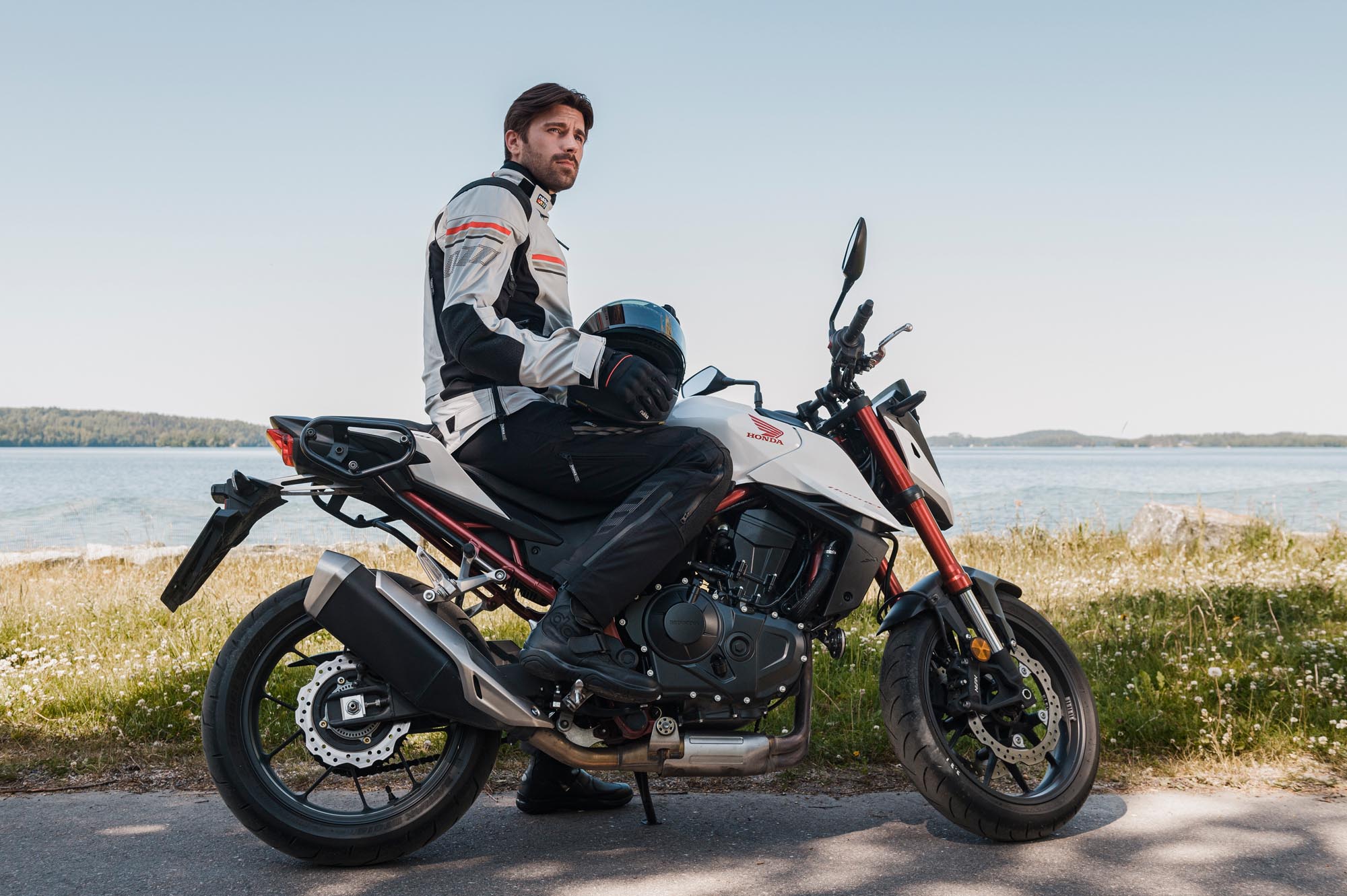 Rukka Armatou-R Motorfiets textiel jas grijs/rood 56 Figuur 8