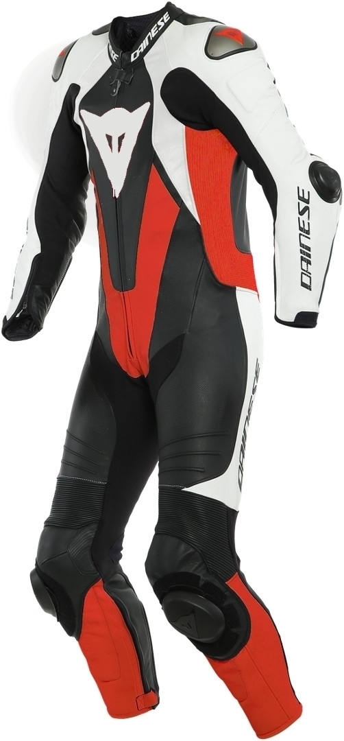 Dainese Laguna Seca 5 One Piece Perforated Motorcycle Leather Suit black/white/red 64 Figure 1
