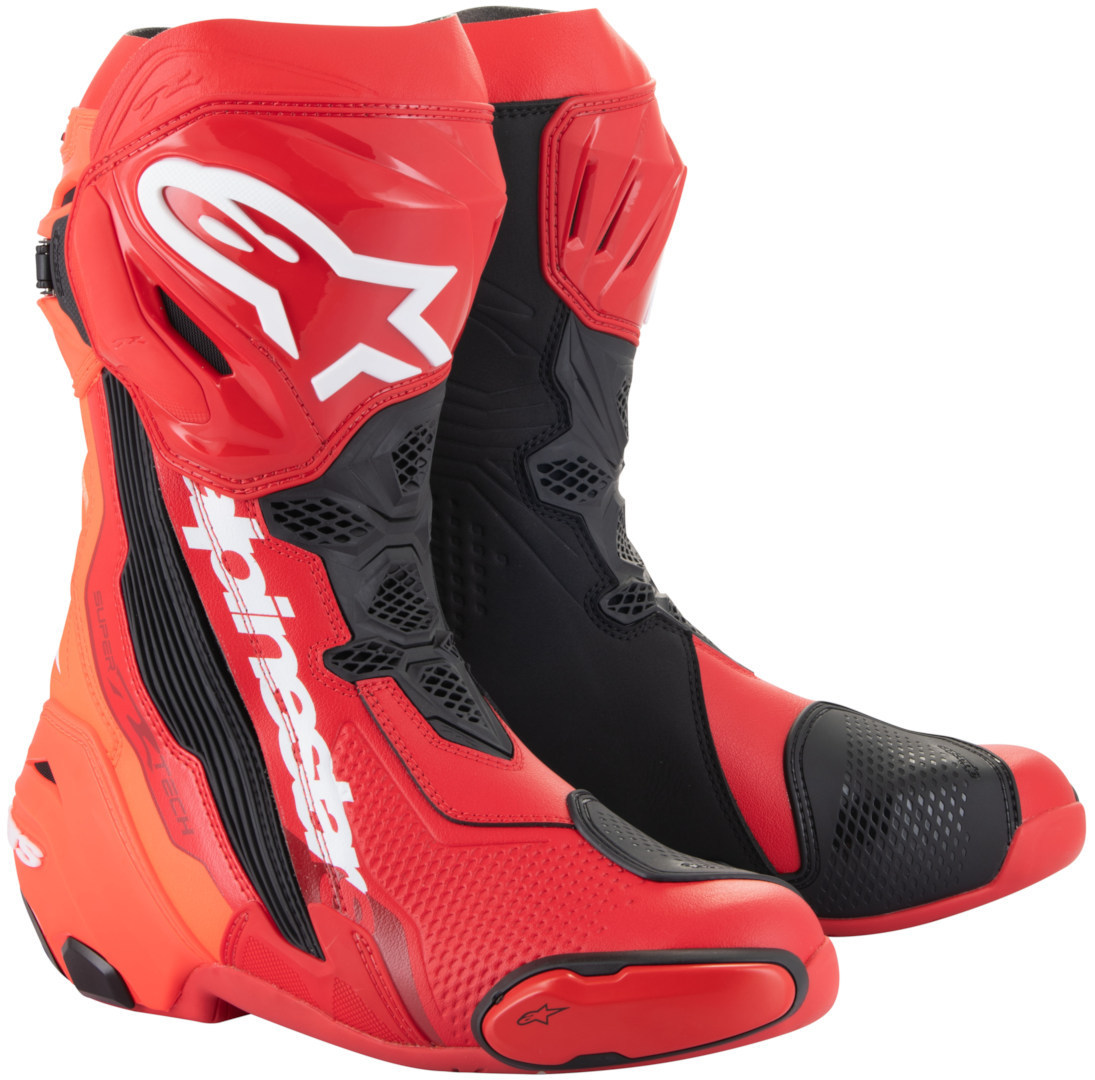 Alpinestars Supertech R Motorcycle Boots red/black/white 37 Figure 1