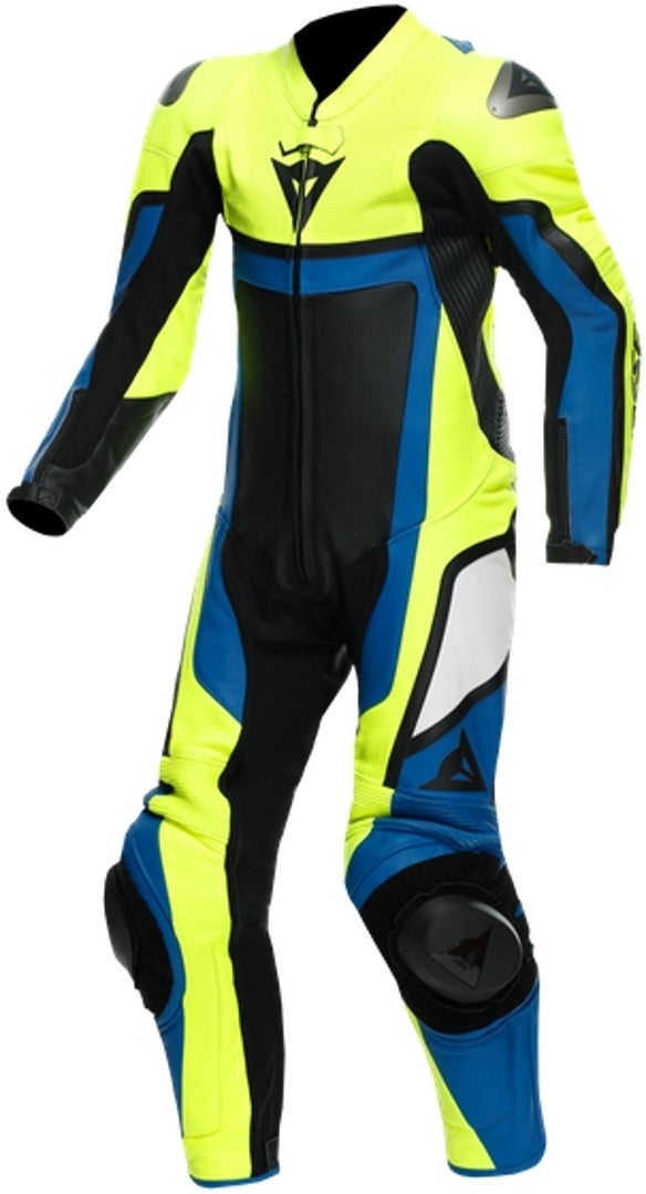 Dainese Gen-Z Abito in pelle perforata monopezza per bambini blu/giallo 146 Figura 1