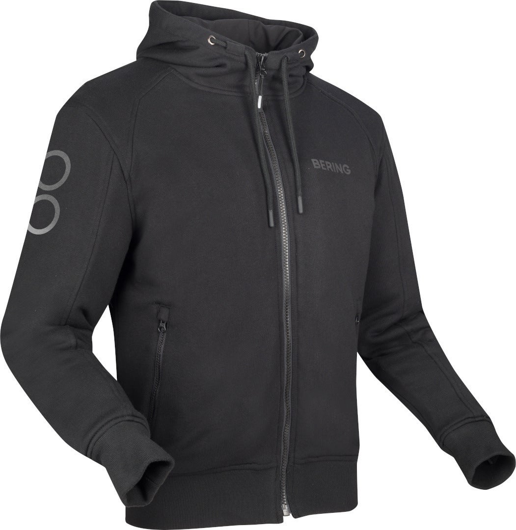 Bering Lynx Motorrad Zip Hoodie schwarz 4XL Abbildung 1