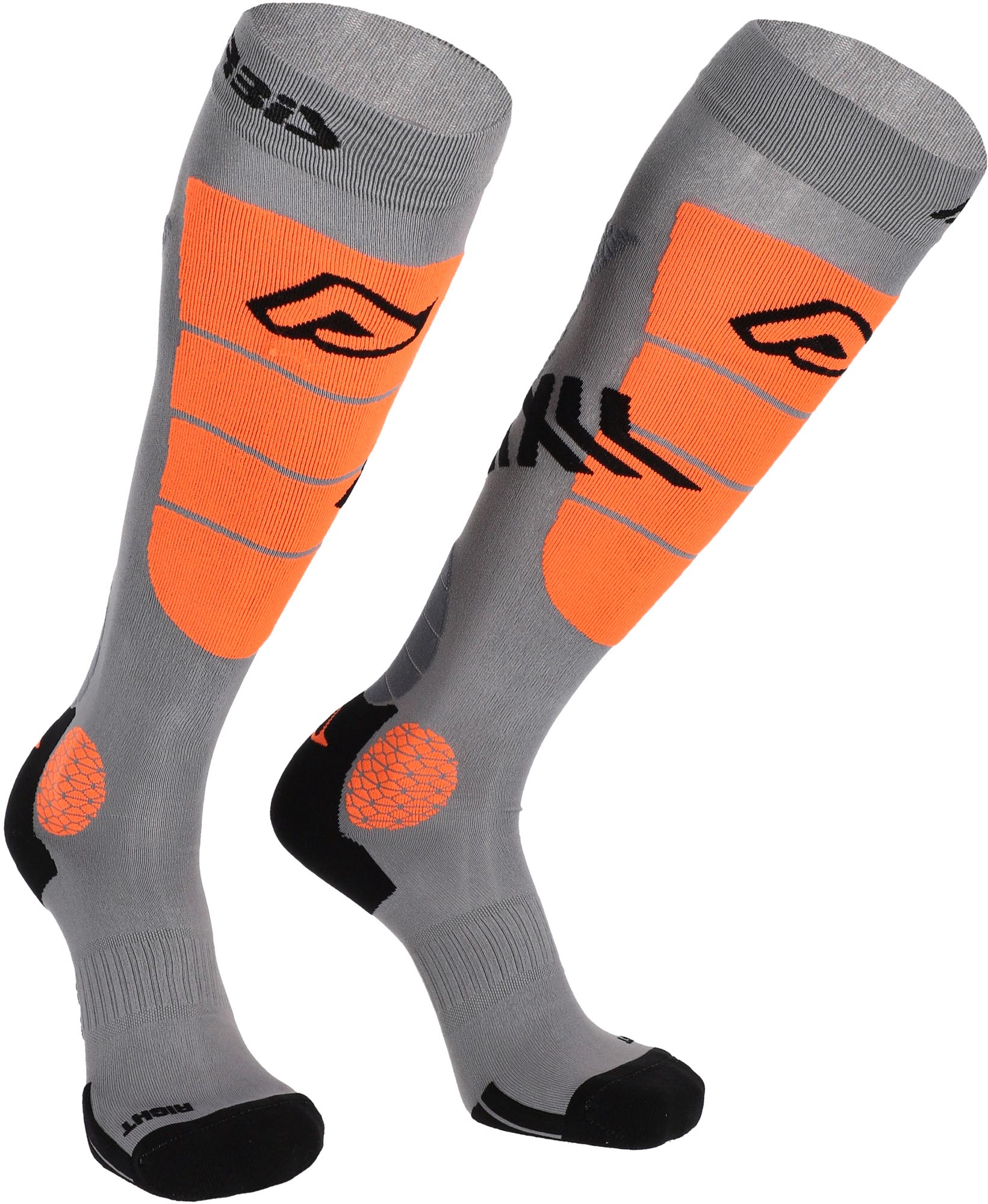 Acerbis MX Impact Vented Șosete de motocross gri/portocaliu XXL Figura 1