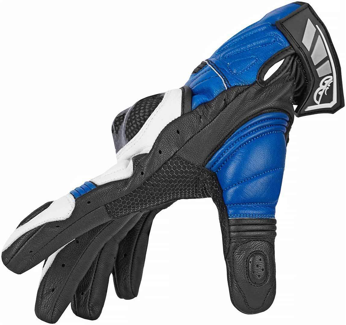 Berik NexG Motorcykel handsker sort/hvid/blå M Figur 3