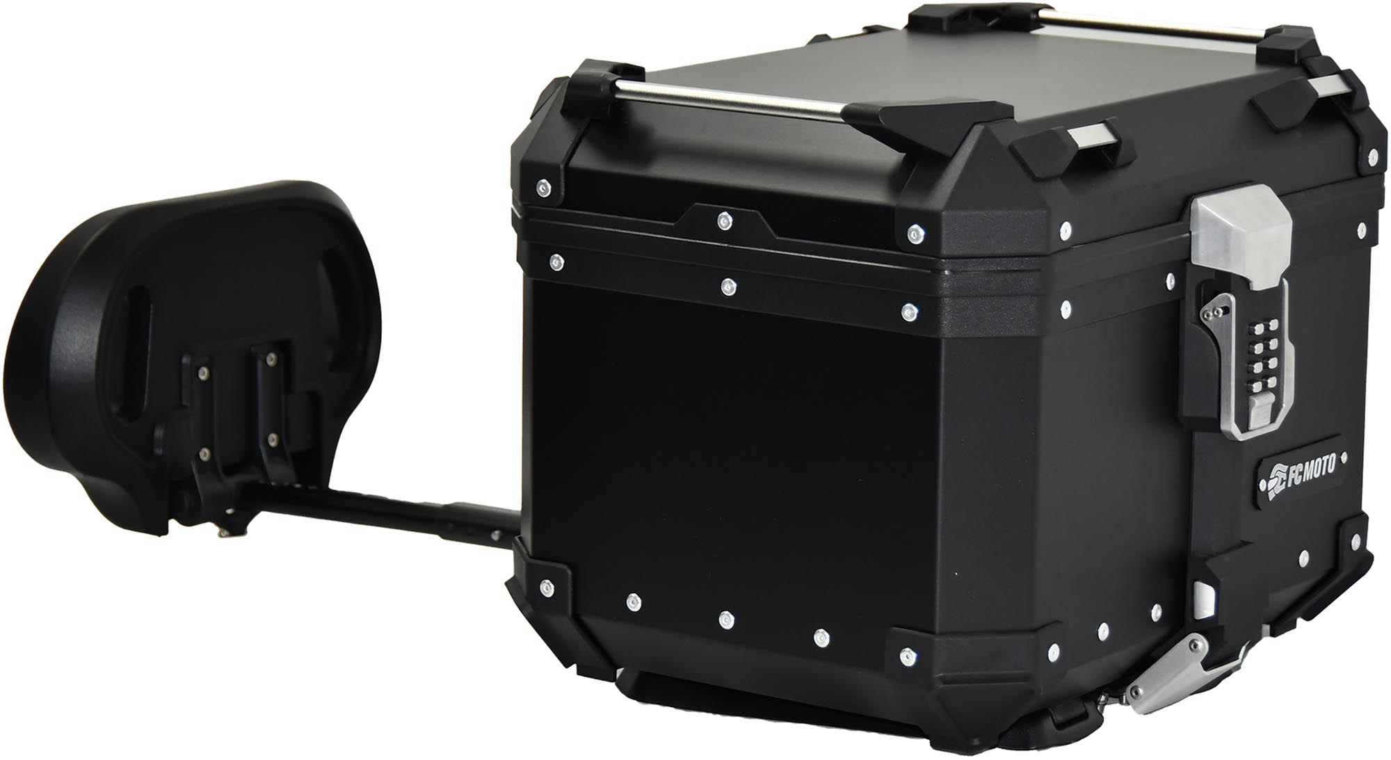 FC-Moto Terreno X PRO Nyckellös Alu Topcase med justerbart ryggstöd svart 45 Ltr. Figur 6