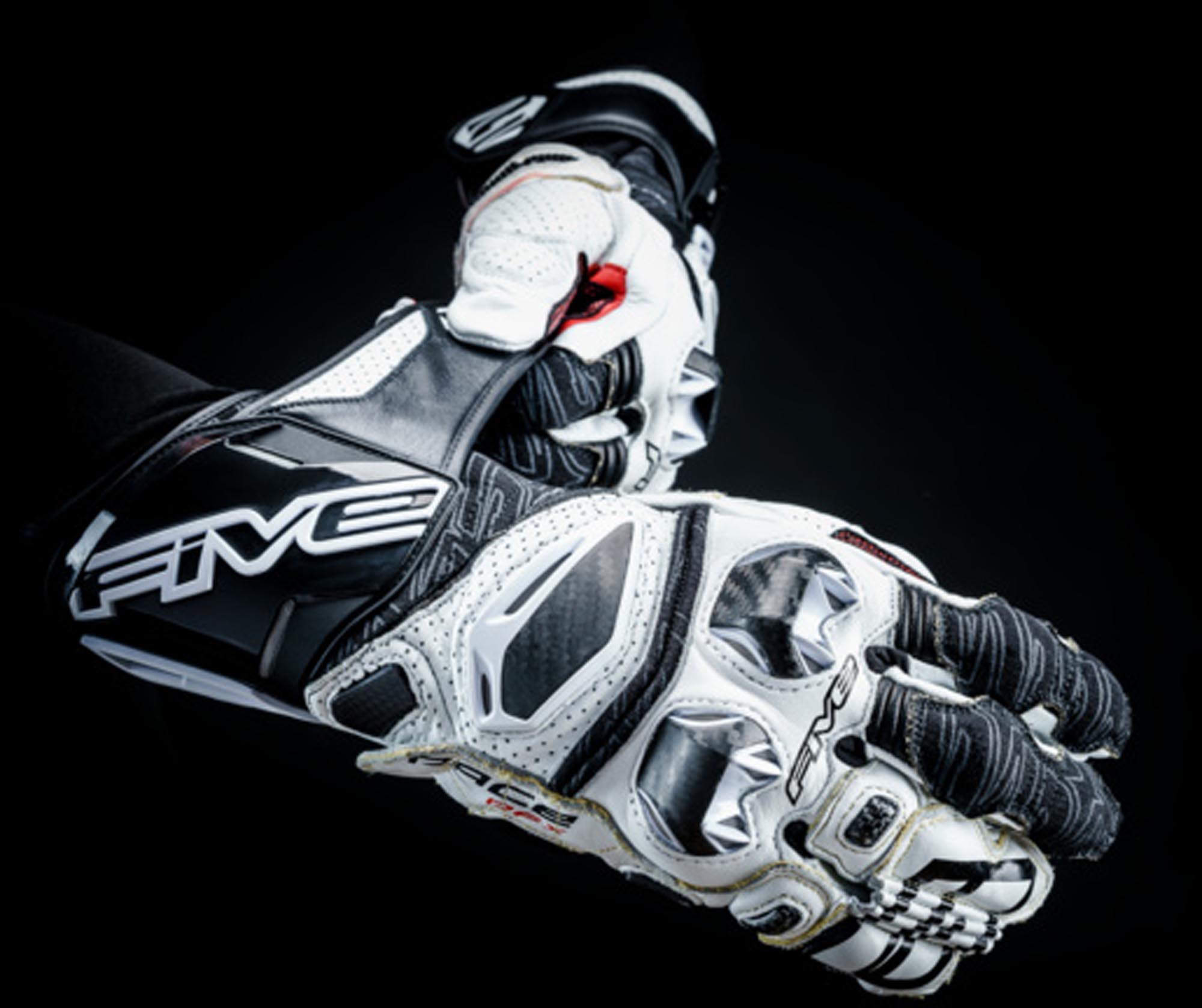 Five RFX Race Motorcycle Gloves white XL Figure 6