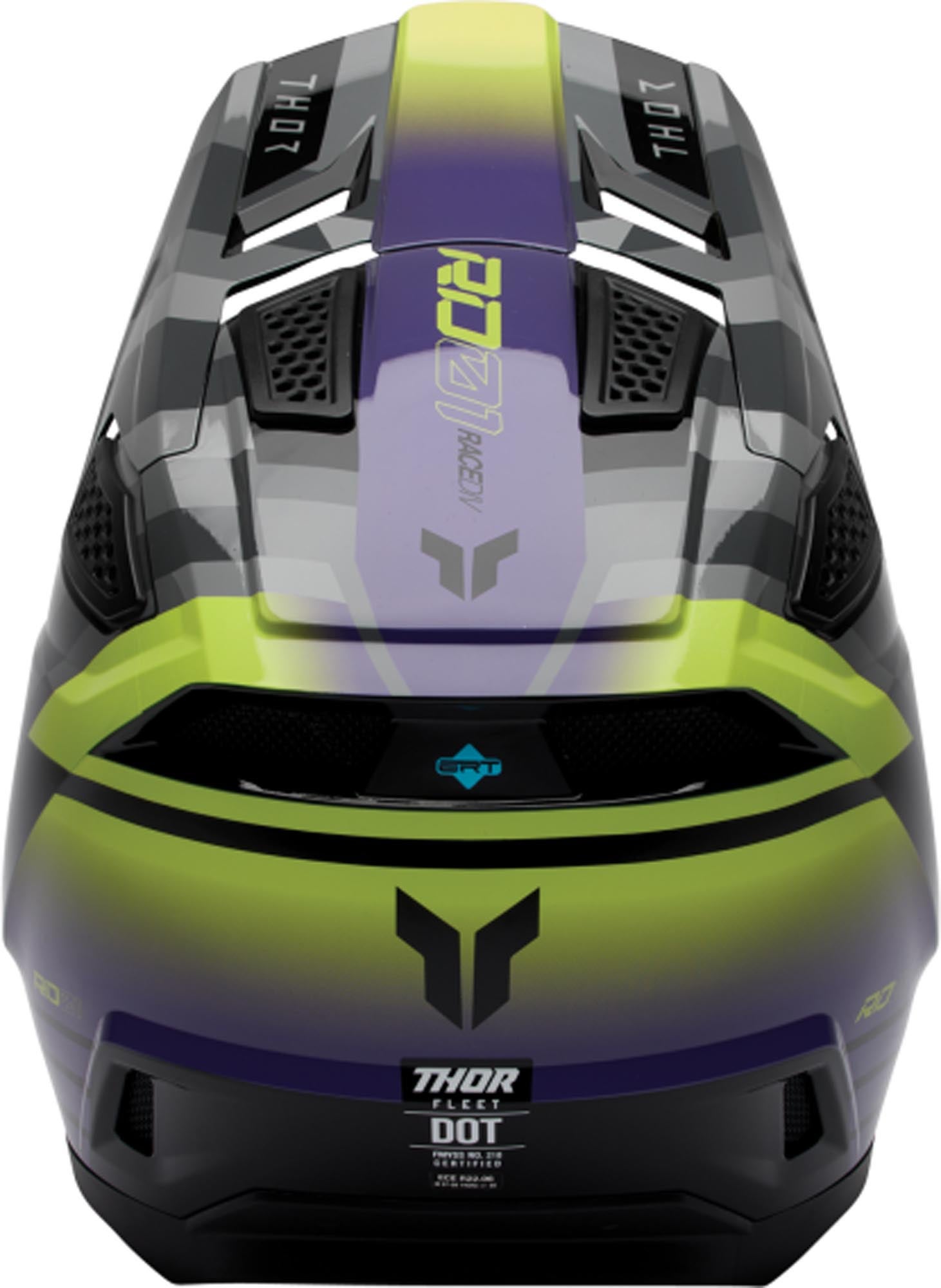 Thor Fleet Camber Motocross Helm schwarz/lila L (59/60) Abbildung 3