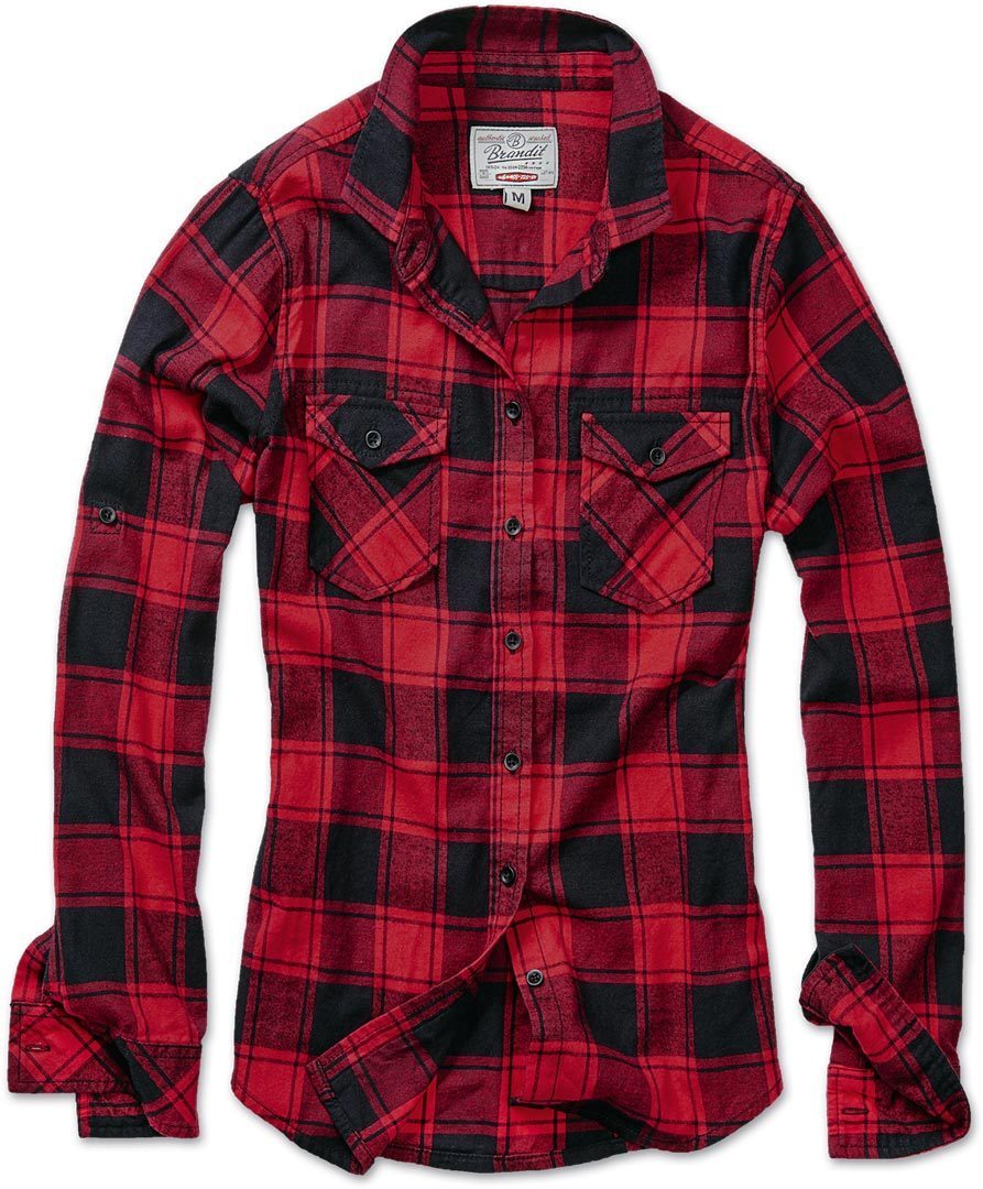Brandit Amy Flanell Ladies Camicia rosso/nero S Figura 2