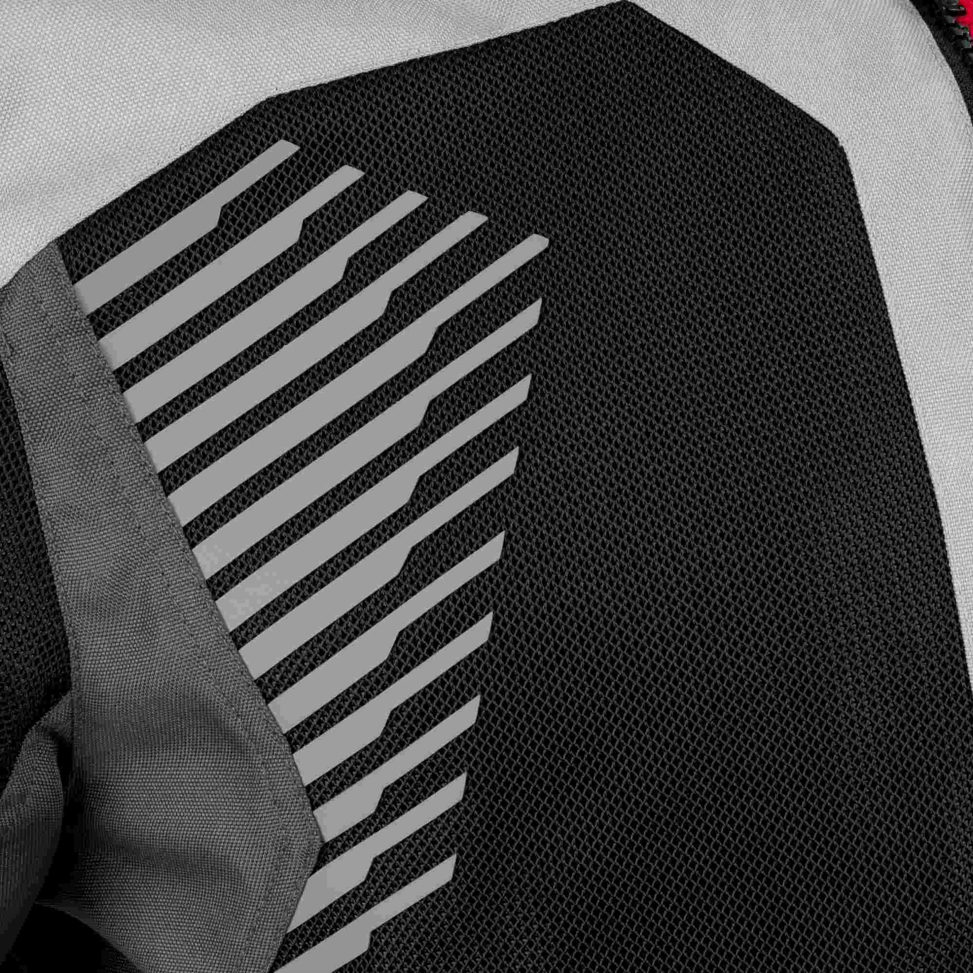 Bering Bakundu waterproof Motorcycle Textile Jacket grey/black/red M Figure 4