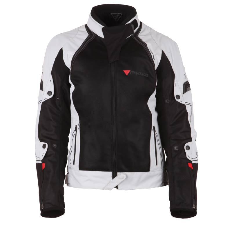 Modeka Breeze Ladies Textile Jacket black/light grey 40 Figure 1