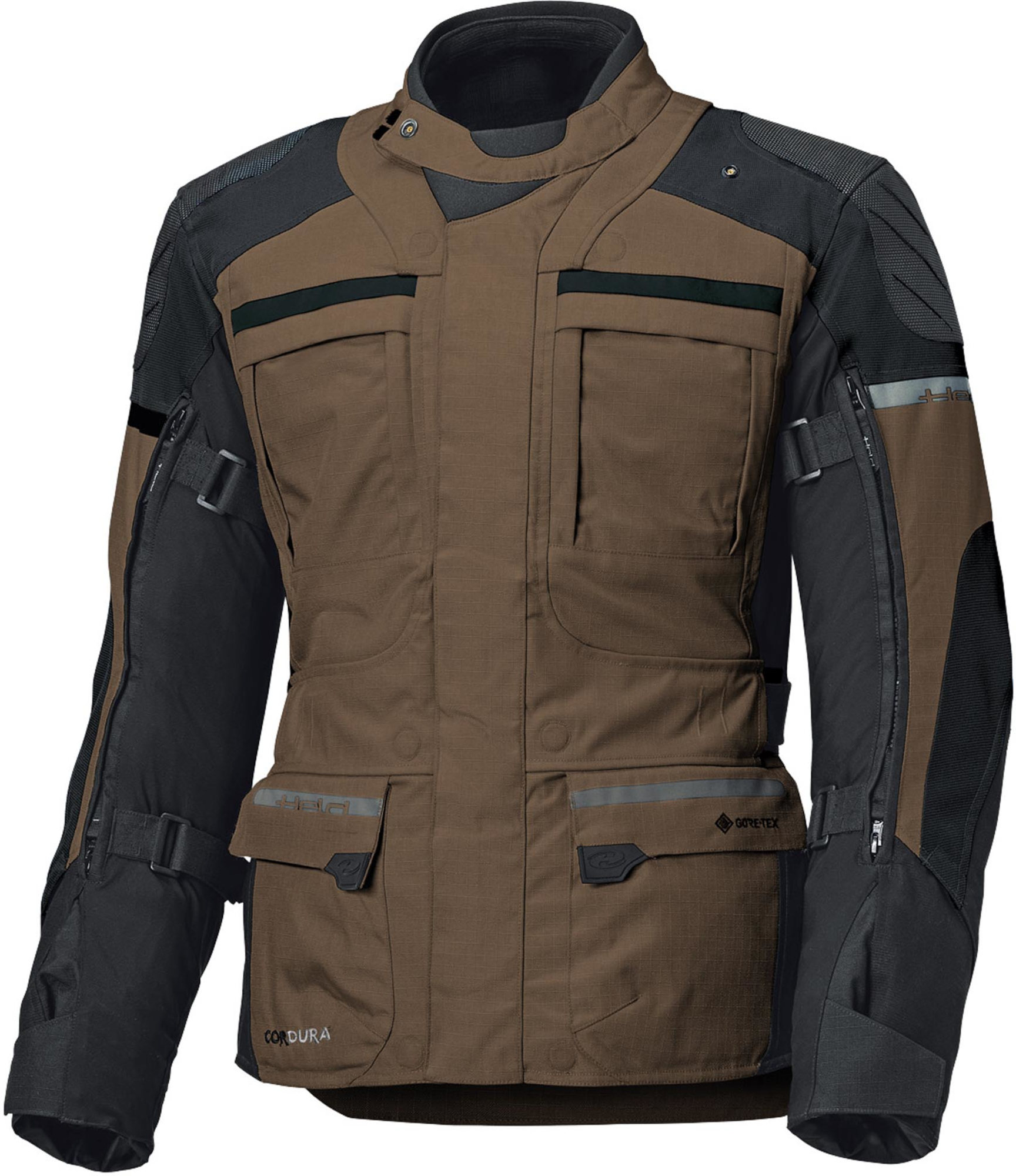Held Carese 3 Adventure Motorcycle Textile Jacket brown L Figure 1