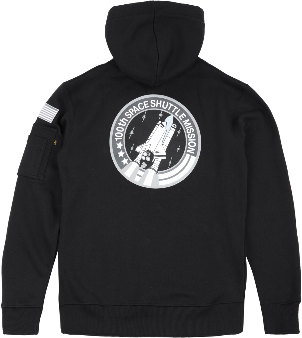 Alpha Industries Space Shuttle Felpa con cappuccio nero L Figura 2