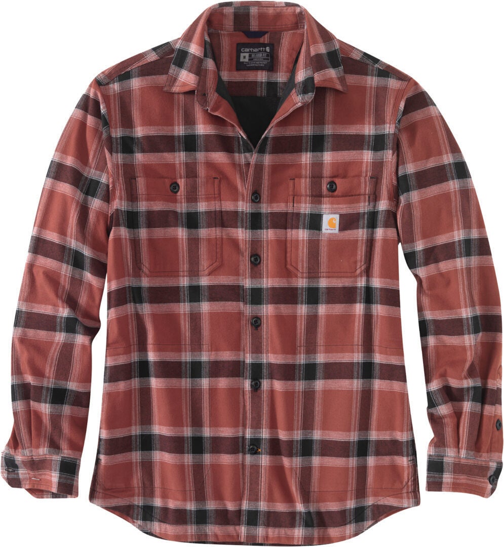 Carhartt Hamilton Fleece Lined Hemd rot M Abbildung 1