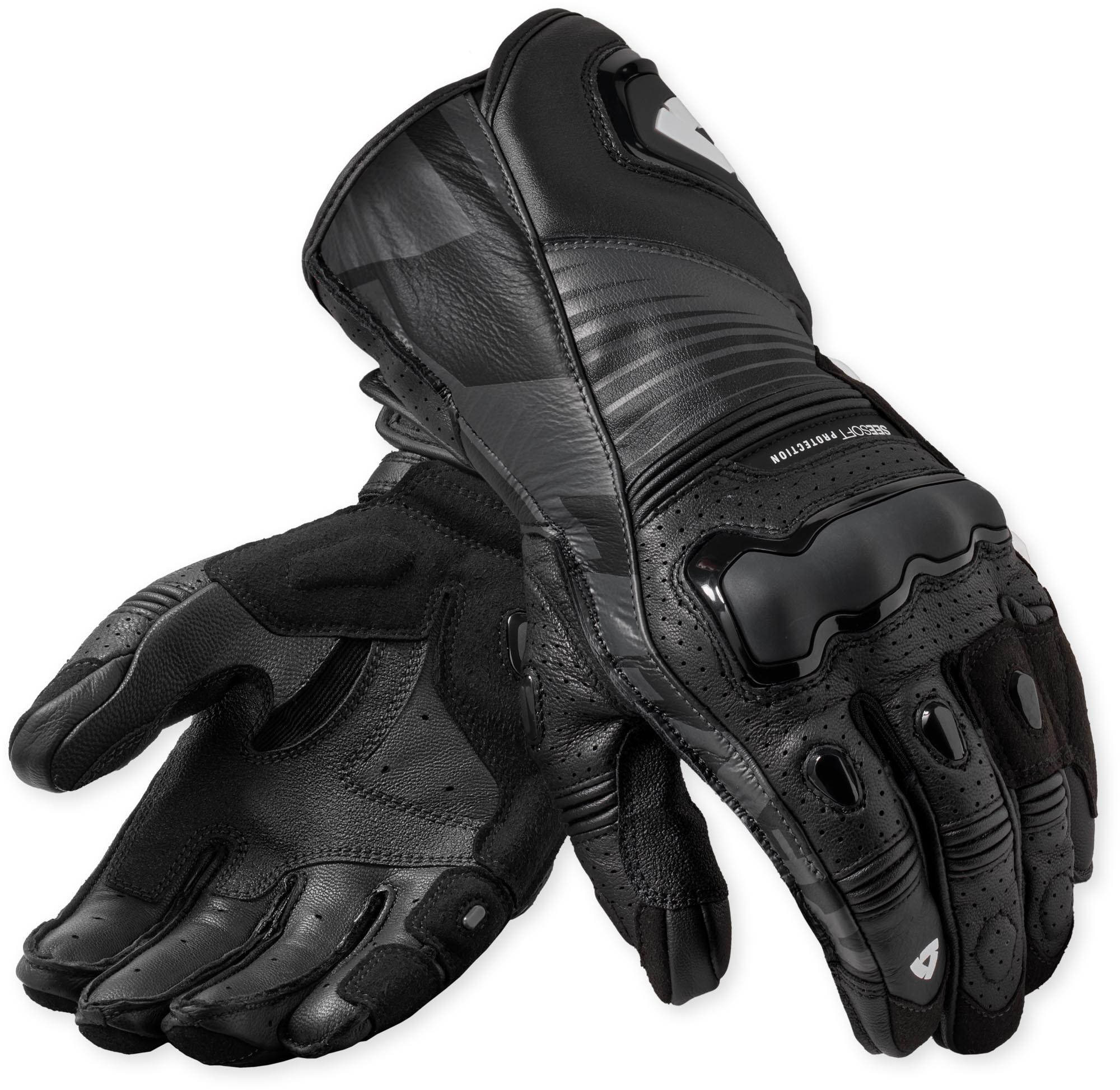Revit Argon 3 perforerede motorcykelhandsker Sort S Figur 1