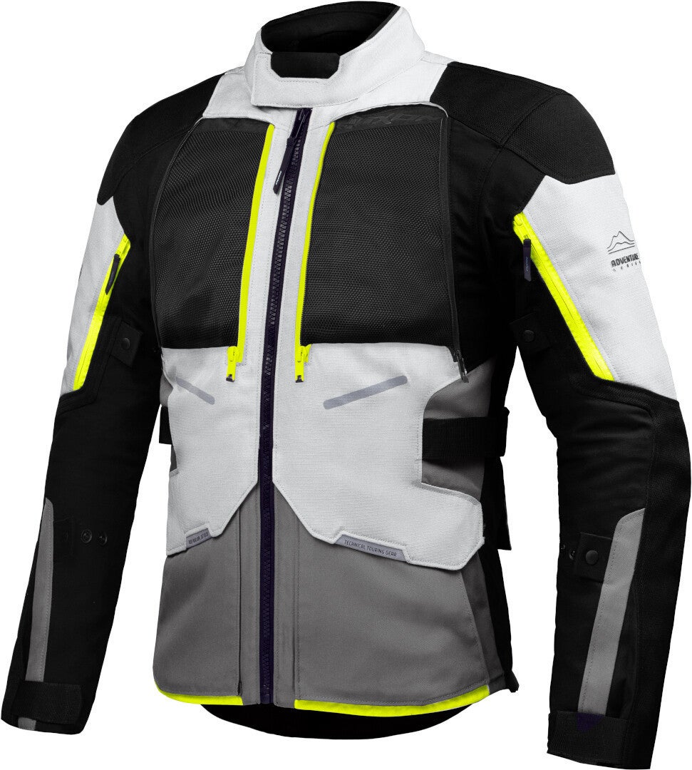 Ixon Vidar Motorcycle Textile Jacket black/grey/yellow XL Figure 2