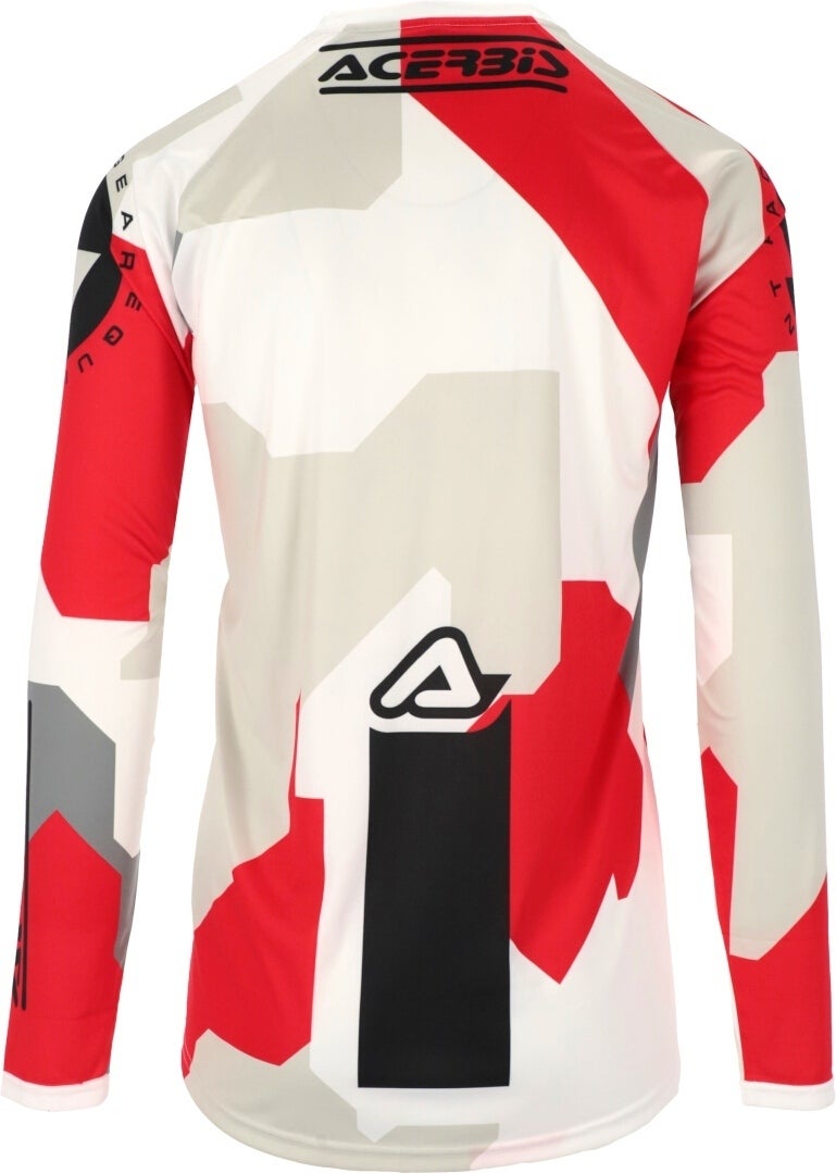 Acerbis MX Linear Sumbawa Motorcross Jersey wit/grijs M Figuur 3