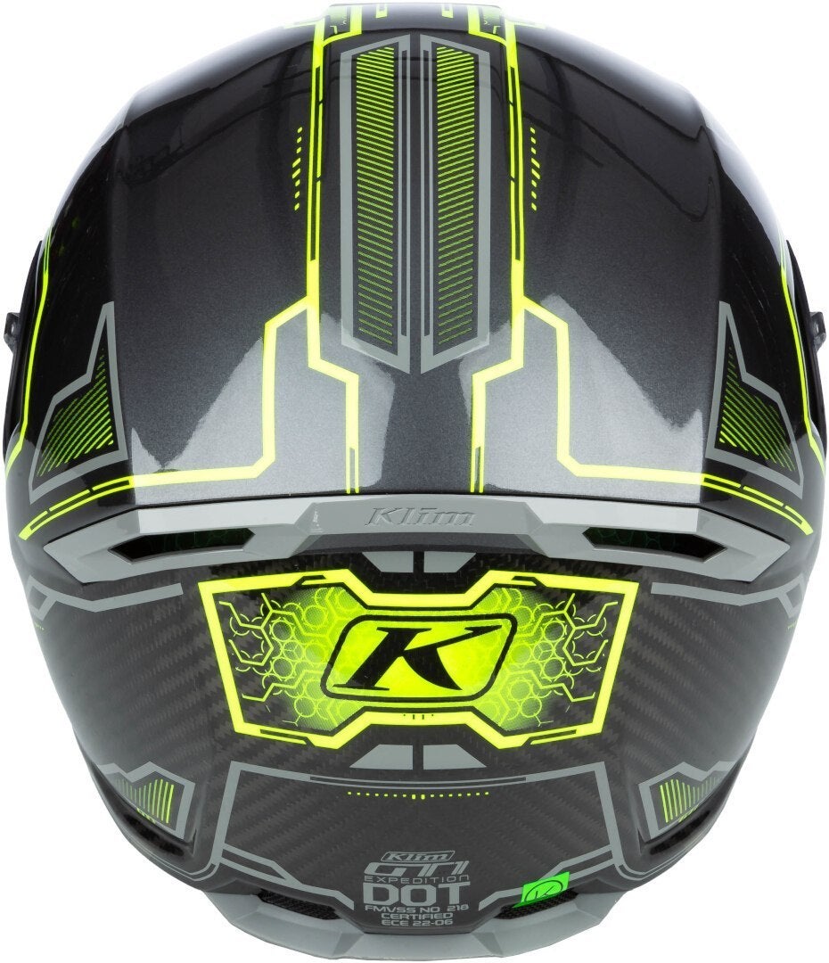 Klim GT1 Expedition Carbon hjelm sort/neon-gul L (59/60) Figur 4