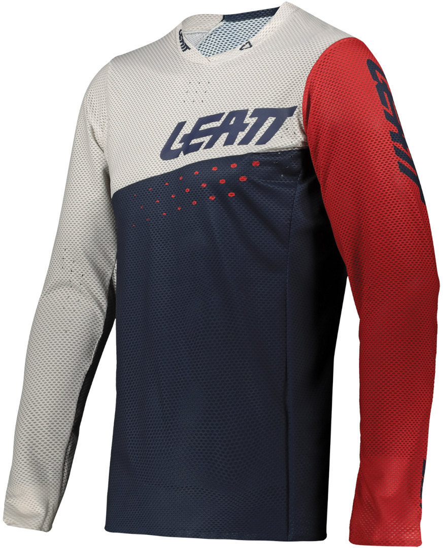 Leatt MTB Gravity 4.0 Kinderfiets Jersey blauw/wit M Figuur 2