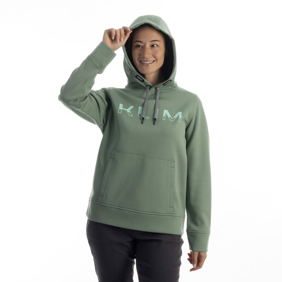 Side view of Klim Petrol Ladies Hoodie