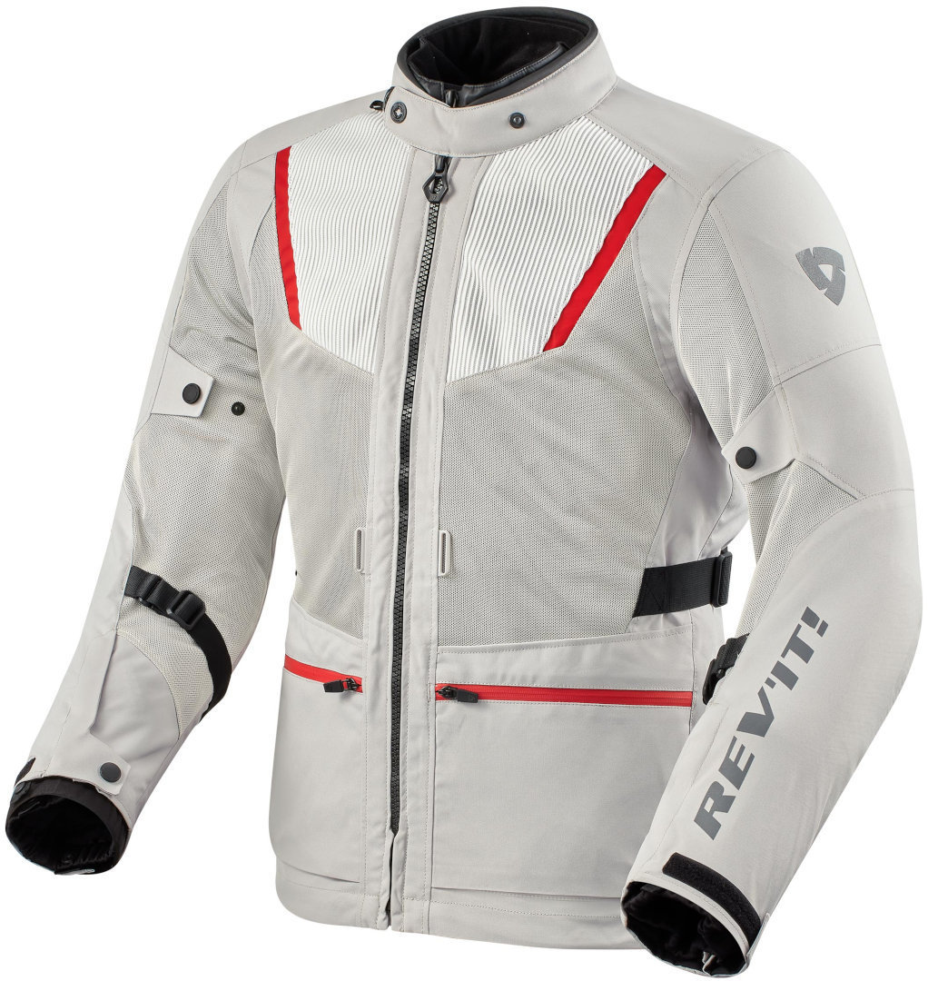 Revit Levante 2 H2O Motorcykel Textil Jacka Silver 3XL Figur 1