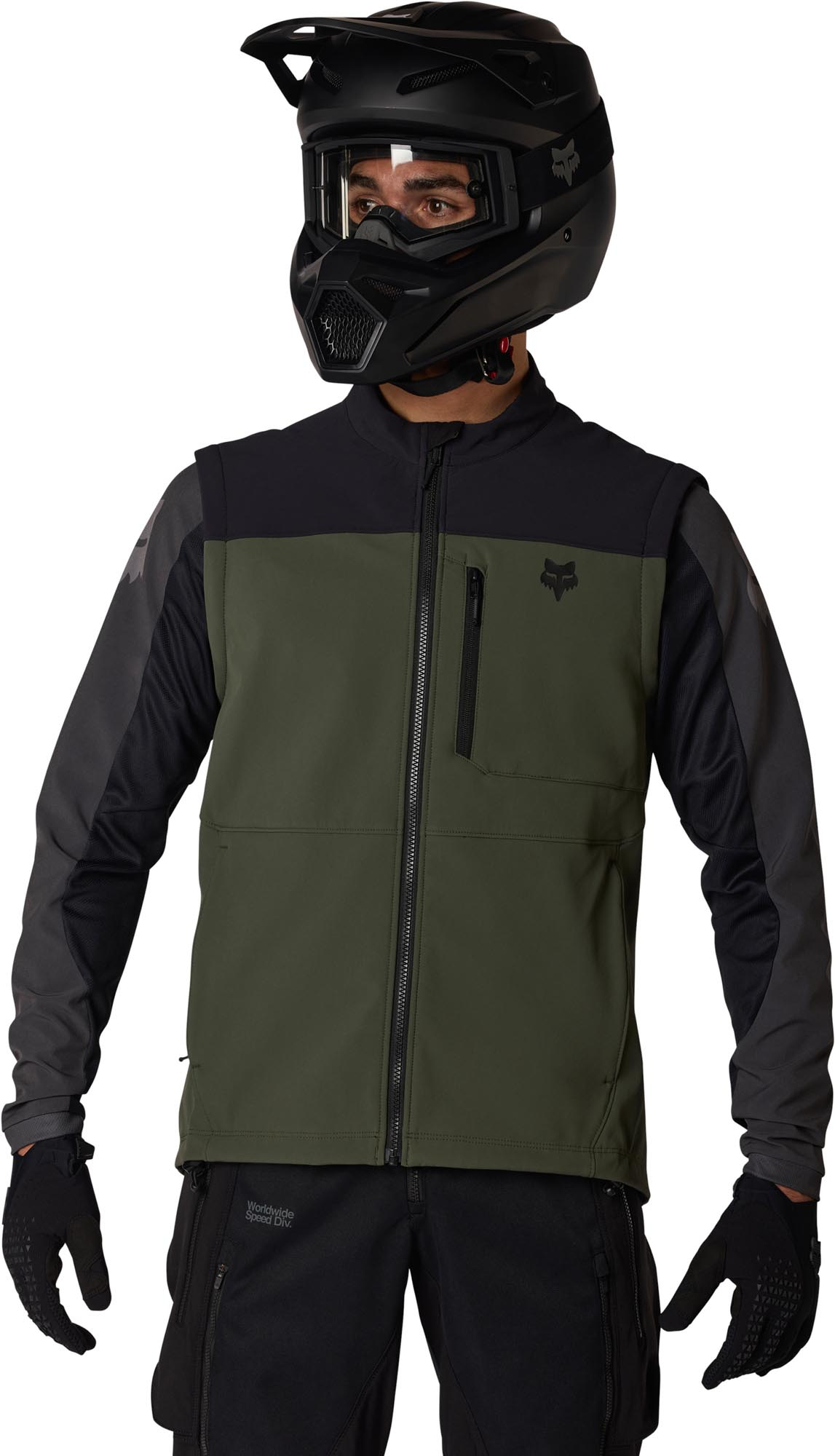 FOX Ranger Off-Road Softshell Motocrossjas donkergroen/zwart M Figuur 7