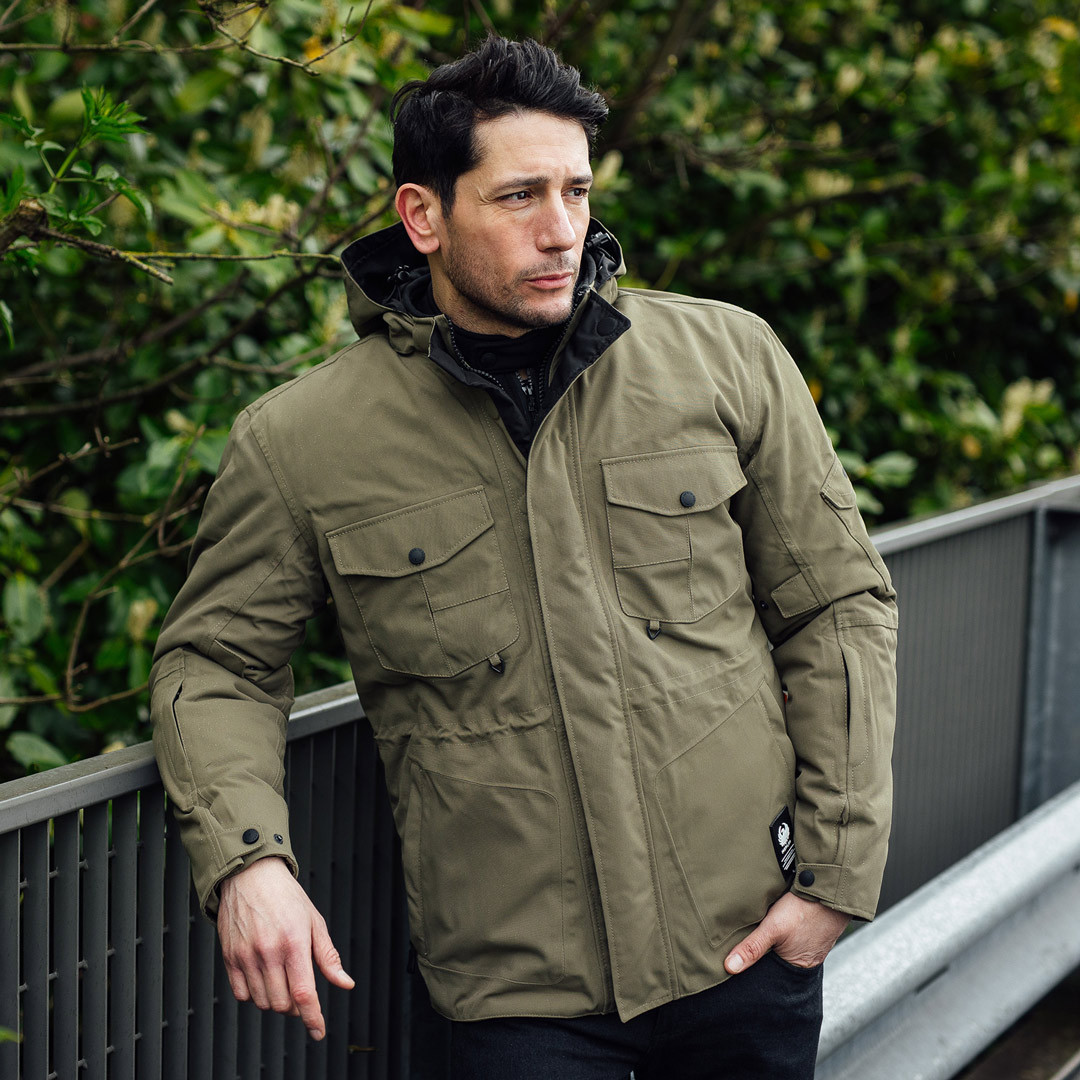 Merlin Jagger Urban Utility D3O Motorcycle Textile Jacket olive M Figure 7