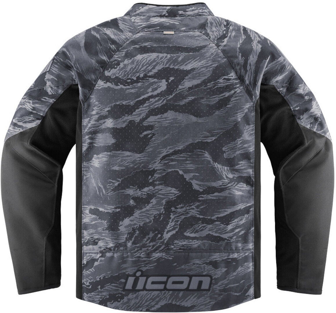 Icon Hooligan Tigersblood perforierte Motorrad Textiljacke grau/camouflage 4XL Abbildung 2