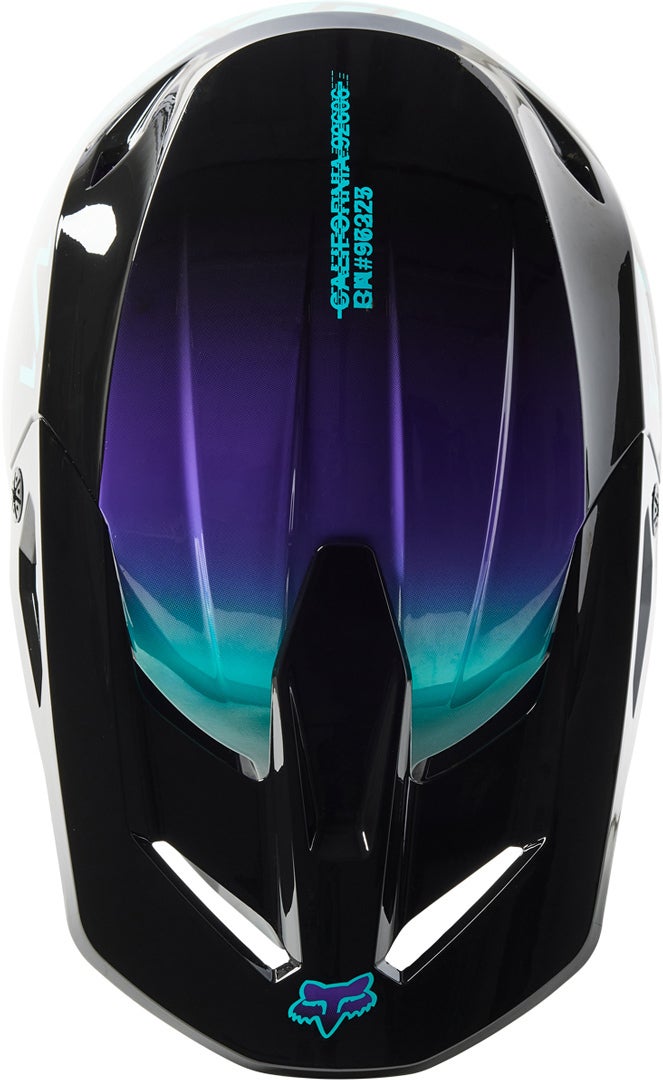 FOX V1 Toxsyk Jugend Motocross Helm schwarz Y/S (47/48) Abbildung 4