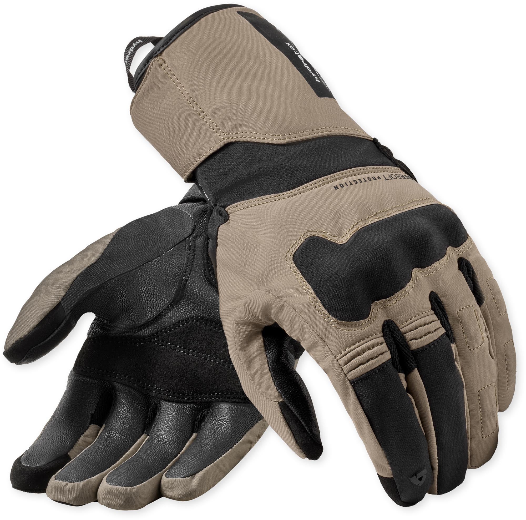Revit Convergent H2O vandtætte motorcykelhandsker Sort/sand S Figur 1