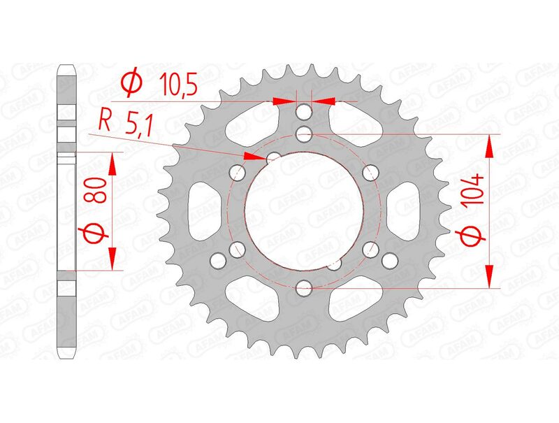 AFAM Standard stålkrona 98300 - 520 Figur 2
