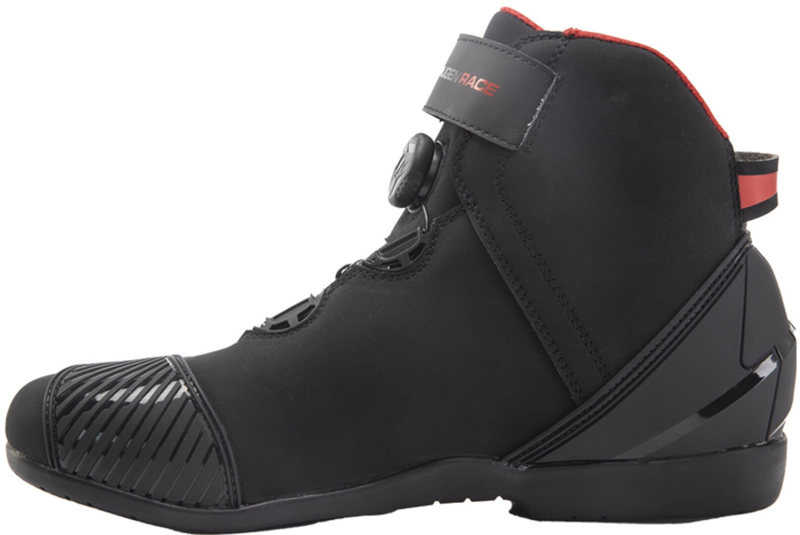 Side view of MUGENRACE Woody perforated Motorcycle Shoes