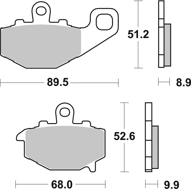 Brembo S.p.A. Vägbromsbelägg kolkeramik - 07KA1617 Figur 2