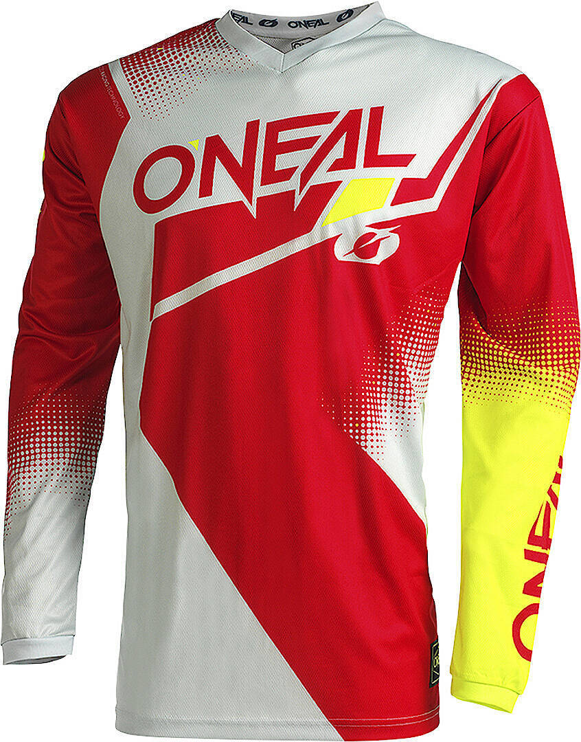 Oneal Element Racewear V.22 Motocross Jersey rot/gelb XL Abbildung 1