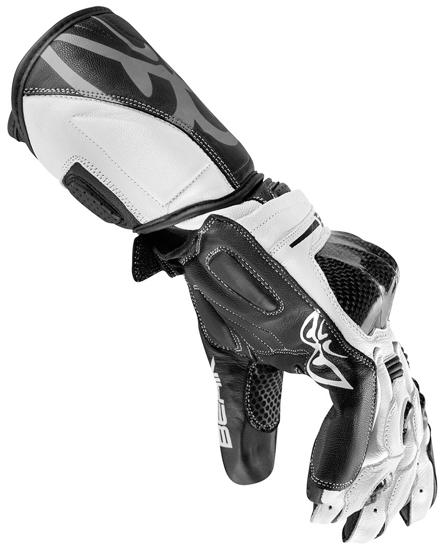 Berik 2.0 ST Motorradhandschuhe weiß/schwarz L Abbildung 2