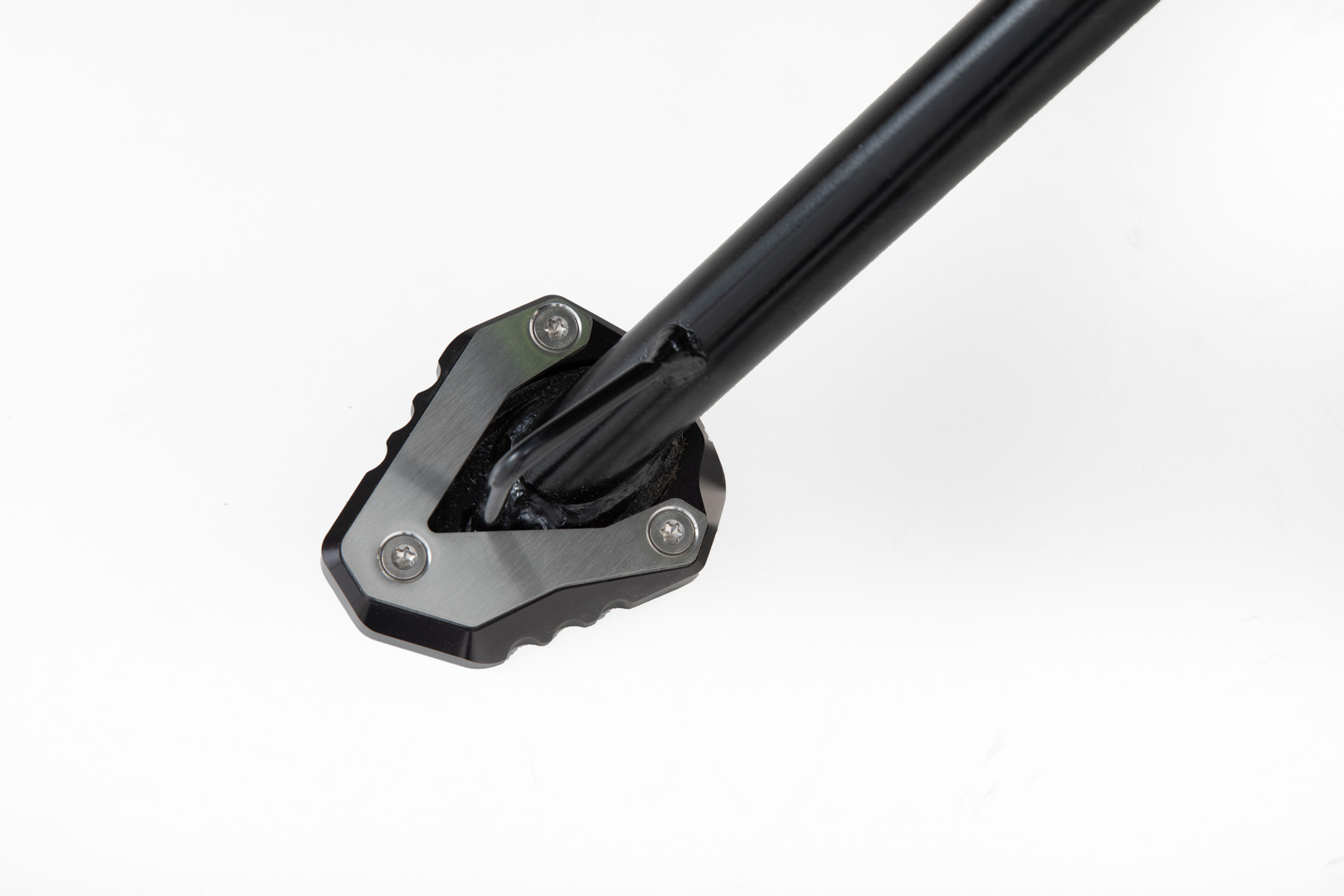 Extensie SW-Motech pentru piciorul lateral - Negru/argintiu. Modele Kawasaki. Figura 1