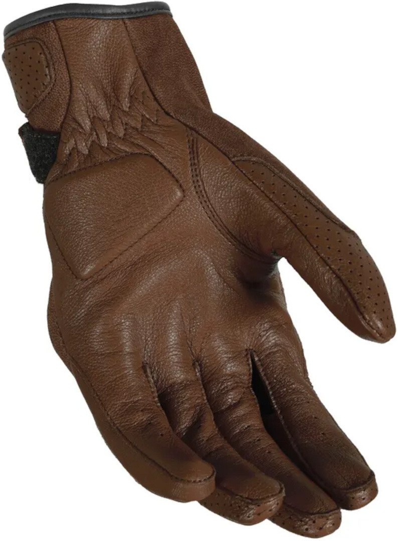 Macna Bold perforerede motorcykelhandsker brun XL Figur 2
