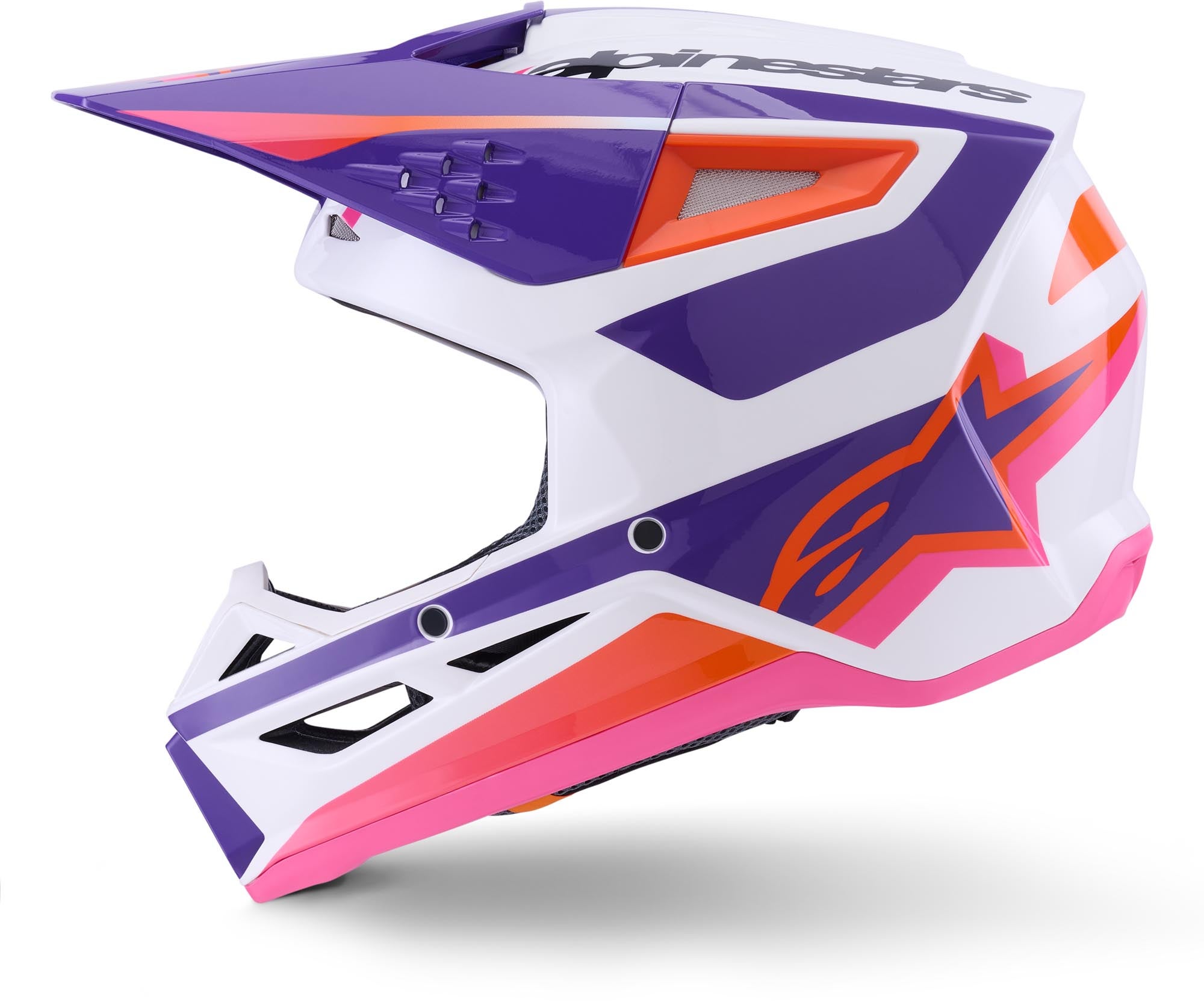 Alpinestars S-M3 Heat Motocross Helmet white/purple XL (61/62) Figure 6