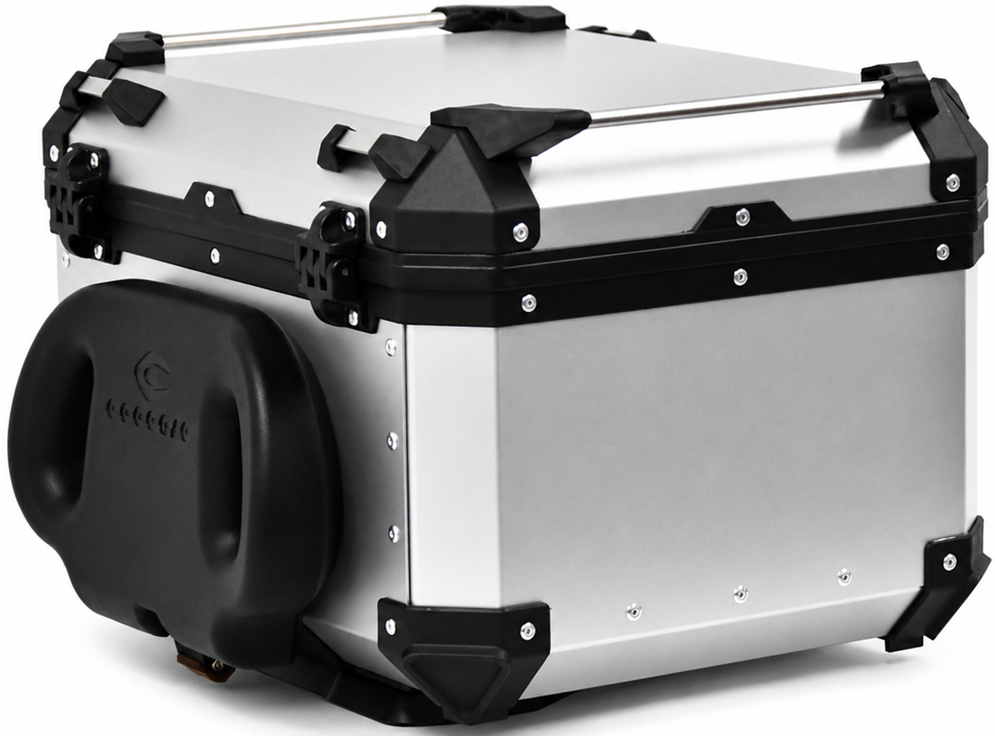 FC-Moto Terreno X PRO Keyless Alu Topcase with adjustable backrest Silver 55 Ltr. Figure 4
