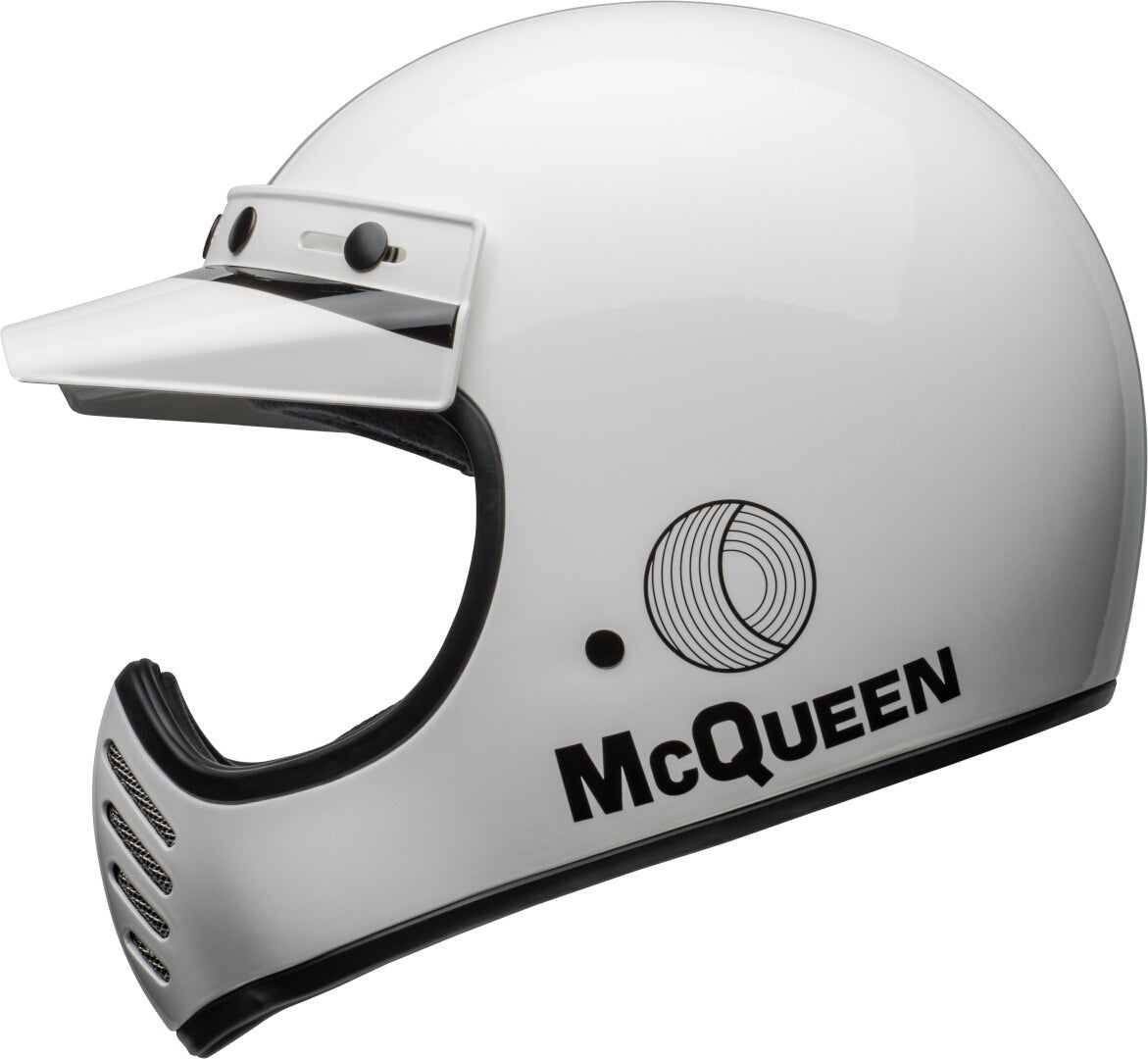 Bell Moto-3 Steve McQueen Motokrosová přilba bílá/černá M (57/58) Obrázek 7