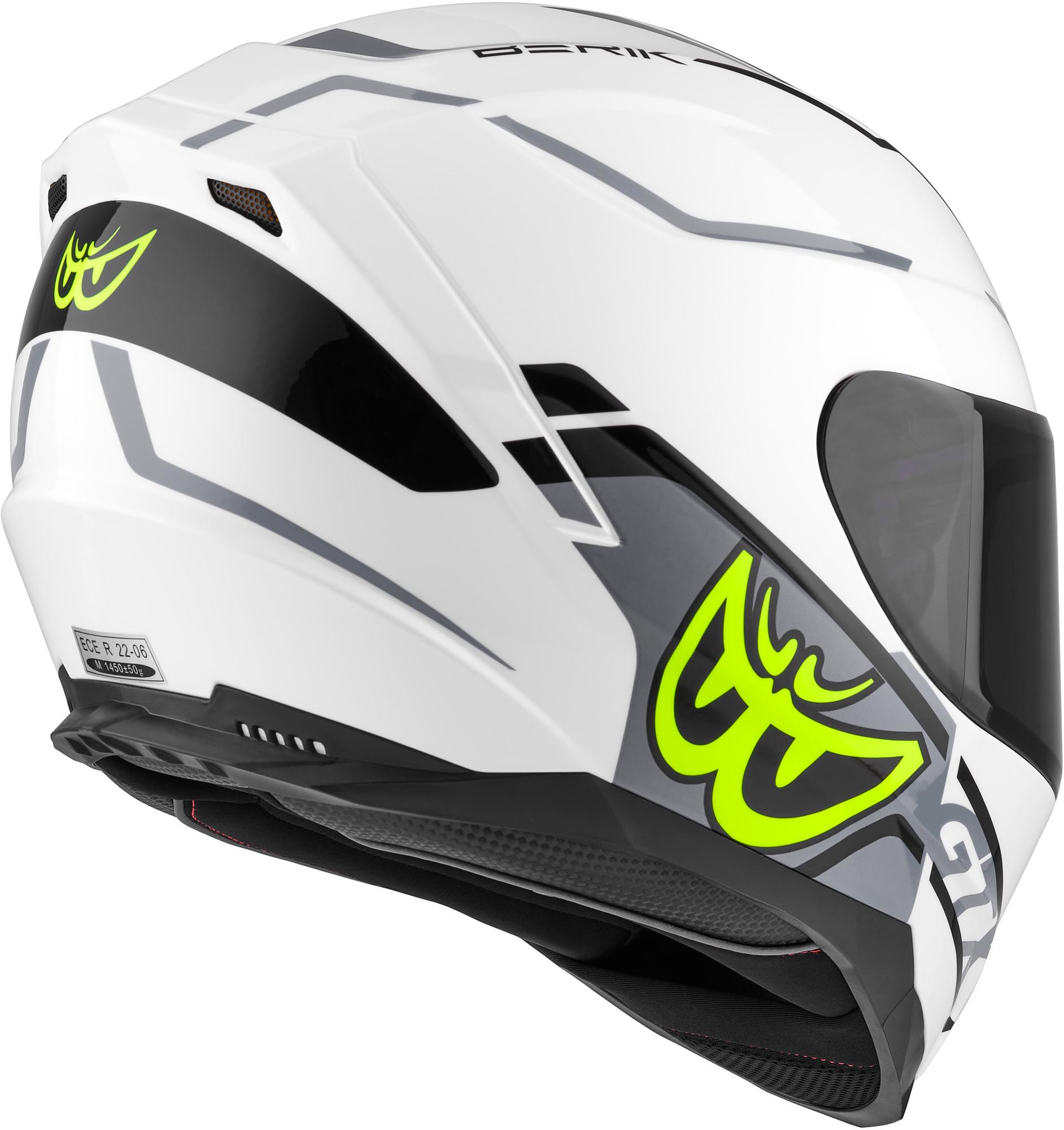 Berik FF869 Arok Casque Blanc/Noir/Jaune 2XL Figure 5
