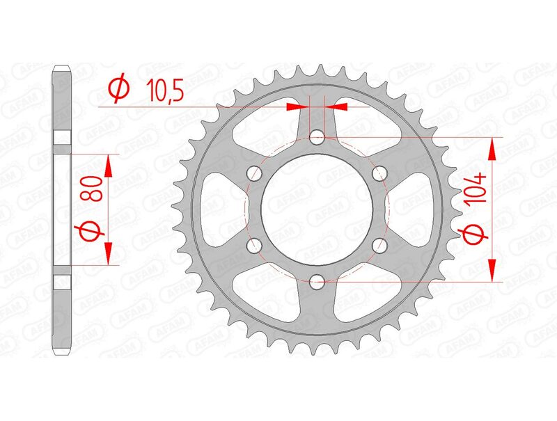 AFAM Standard stålkrona 16504 - 520 Figur 2