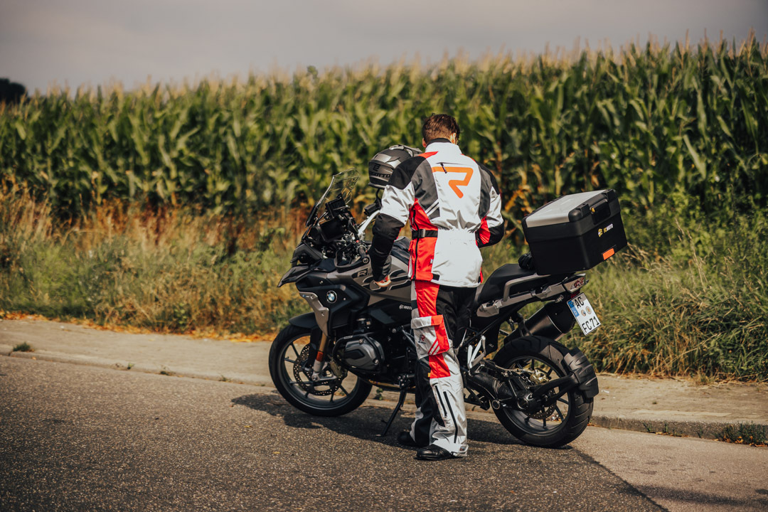 Rukka Offlane Chaqueta textil de motocicleta gris/rojo 60 Figura 3